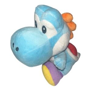 Nintendo Super Mario Bros Blue Yoshi 6” Plush Stuffed Toy Collectible